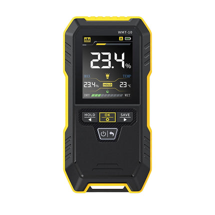 Wood Moisture Meter Pinless, Rechargeable Moisture Meter for Walls and Firewood, Moisture Detector with 2.4 Inch Screen