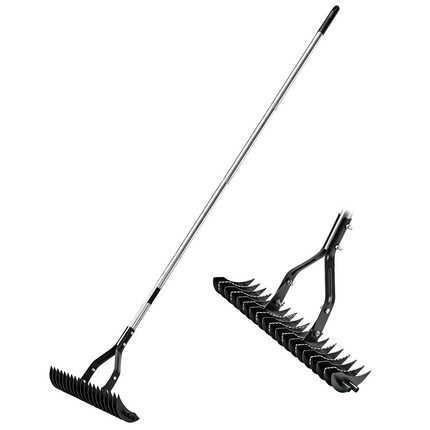 Lawn Dethatcher Rake, Heavy Duty Thatch Rakes with 15 Inch Dual Sided Head – image 10