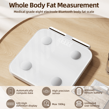 BMI Scale with Bluetooth App, Smart Digital Weight Scale for Body Fat