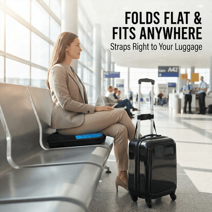 Seat Cushion for Travel, Gel Stadium Seat Cushion for Bleachers and Car Rides – image 5