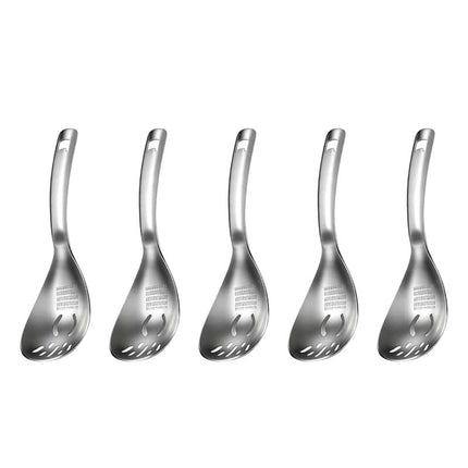 Stainless Steel Slotted Spoon 5 in 1 Kitchen Utensil, Egg Separator with Bottle Opener – image 12