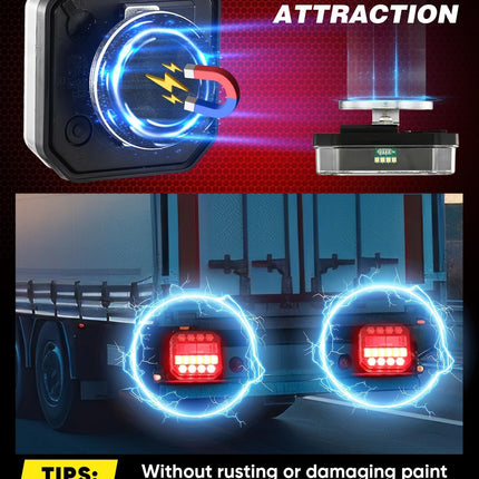 Wireless Trailer Lights, Rechargeable LED Trailer Lights with Magnetic Base – image 6