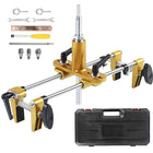 Door Lock Installation Kit, Door Lock Mortising Jig with 3 Hole Cutters, Woodworking Tools for Angle Grinder or Drill