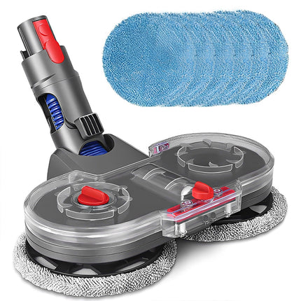 Electric Spinning Mop Head for Dyson V6 V7 V8 V10 V11, Vacuum Mop Attachment for Hard Floors with 6 Washable Pads – image 5