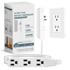 Ultra Thin Outlet Concealer, Wall Outlet Extender to Hide Cords and Plugs – image 30