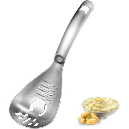Stainless Steel Slotted Spoon 5 in 1 Kitchen Utensil, Potato Masher – image 13
