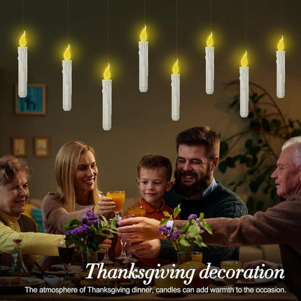 Floating Candles with Wand Remote, 24 Pcs Flameless LED Candles for Halloween and Christmas Decorations – image 6