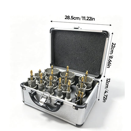 Carbide Hole Saw Kit, Metal Hole Saw Set for Stainless Steel and Cast Iron – image 17