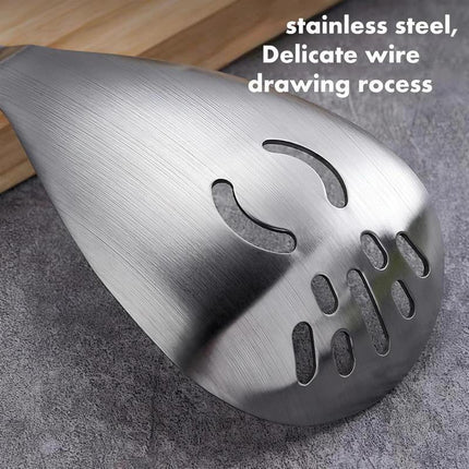 Stainless Steel Slotted Spoon 5 in 1 Kitchen Utensil, Egg Separator with Bottle Opener – image 6