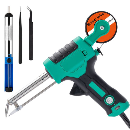 Adjustable Temperature Soldering Iron Kit, Soldering Gun with Power Switch, Solder Kit for Electronics Repair