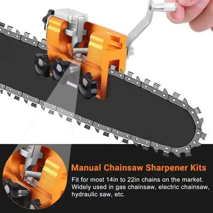 Portable Chainsaw Chain Sharpener with pawl stop