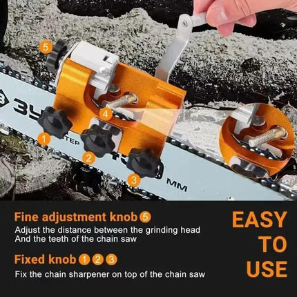 Chainsaw Blade Sharpener with carbide cutters