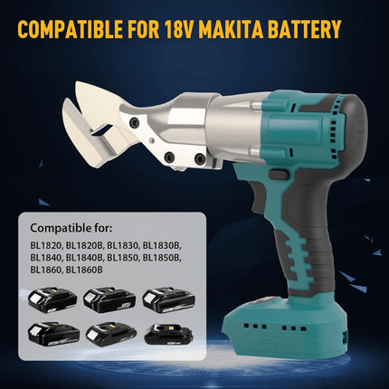 Cordless Electric Metal Shear with 360 Rotating Head, Sheet Metal Cutter with Brushless Motor – image 7