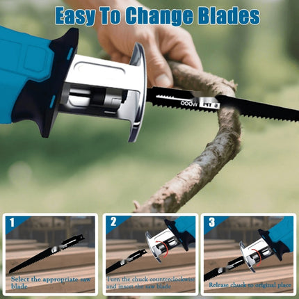 Cordless Reciprocating Saw with 2 Batteries, Sawzall and Cordless Power Saw for Wood – image 8