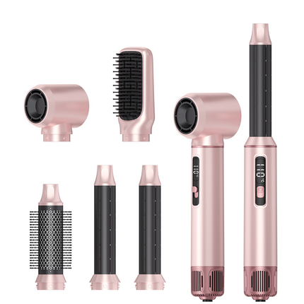 Hot Air Styler 5 in 1, Hair Styling Tool, Curling Wand, Blow Dry Brush, Hair Straightener Brush, Automatic Hair Curler