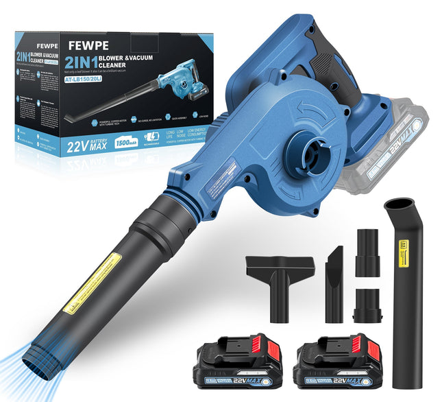 Cordless Leaf Blower with Battery and Charger, Electric Leaf Blower Cordless, Battery Powered Leaf Blower for Lawn_01