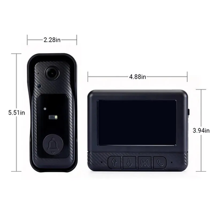 Doorbell Camera with Indoor Screen, Battery Powered Video Doorbell – image 7