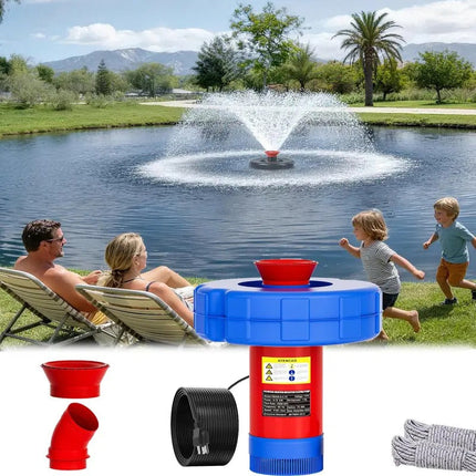 Pond Aerator Fountain, Floating Pond Fountain with Interchangeable Nozzles – image 6