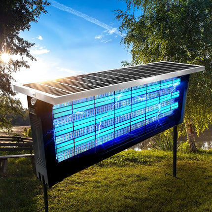 Solar Bug Zapper Outdoor, Mosquito Zapper Outdoor with UV LED Light