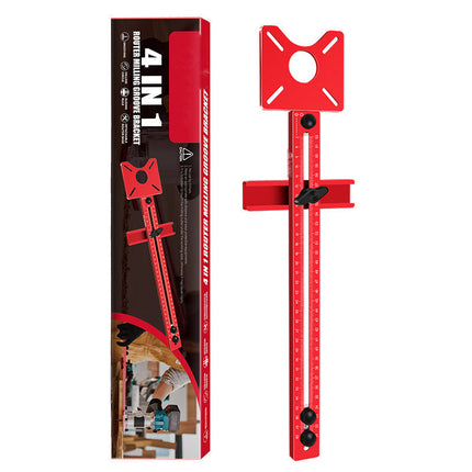 Slotting Bracket for Trim Router, Woodworking Jig for MDF