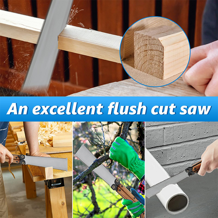 Woodworking Saw Double Sided, Folding Hand Saw for Wood