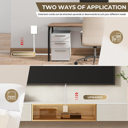 Ultra Thin Outlet Concealer, Wall Outlet Extender to Hide Cords and Plugs – image 4