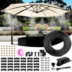 Misting System for Patio and Outdoor Cooling, DIY Misting System with Brass Misting Nozzles, Water Mister for Garden