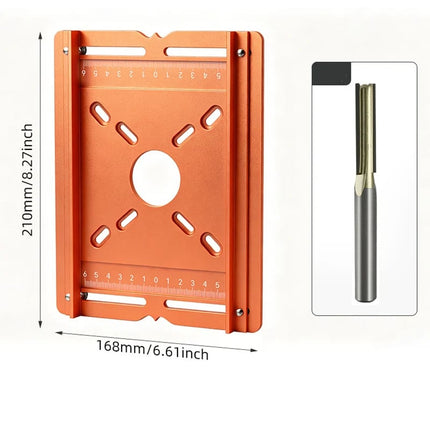 Router Guide for Straight Slotting, Woodworking Jig with Dual Scales – image 11