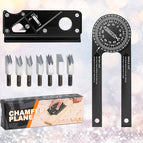 Set: Chamfer Plane + 6 Cutter Heads + Miter Saw Protractor