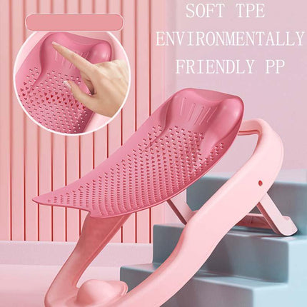 Baby Bath Seat, Foldable Infant Bath Support with Soft Headrest – image 8