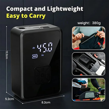 Portable Air Compressor for Car Tires, Car Tire Pump with Digital Display – image 6