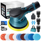 Kit: Polisher + 3 Batteries + 2 Foam Sets + Charger + Bag