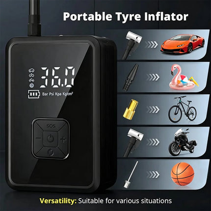 Portable Air Compressor for Car Tires, Bike Pump – image 7