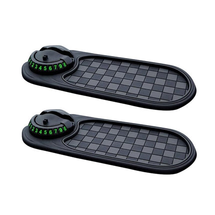 Car Anti Slip Mat, Car Phone Holder with 360 Rotating Mount, Car Organizer for Center Console with Parking Number – image 14