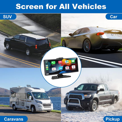 Dash Cam with Wireless CarPlay and Android Auto, 4K Dashcam Front and Rear Car Camera, CarPlay Screen, Car Stereo – image 7