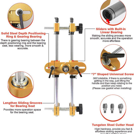 Door Lock Installation Kit, Woodworking Tools for Angle Grinder or Drill