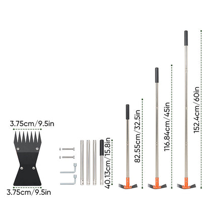 Garden Hoe with Long Handle, 2 in 1 Weed Puller