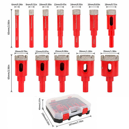 Diamond Drill Bit Set, Tile Drill Bit for Porcelain and Ceramic