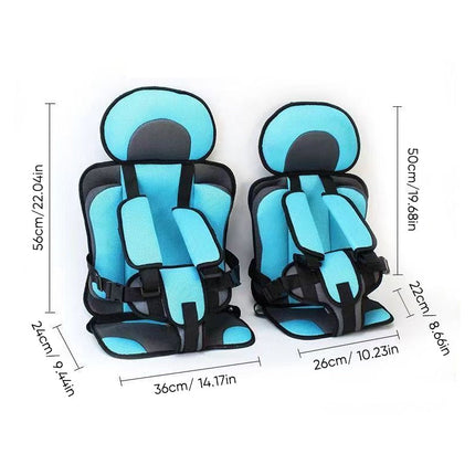 Car Seat Cushion for Kids, Portable Foldable Child Car Seat Cushion with Straps – image 10