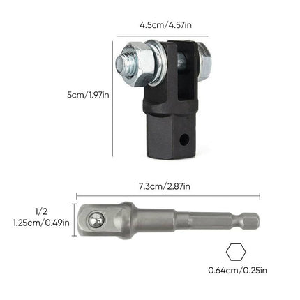 Scissor Jack Drill Adapter for 1/2 Inch Impact Wrench, Car Jack Adapter