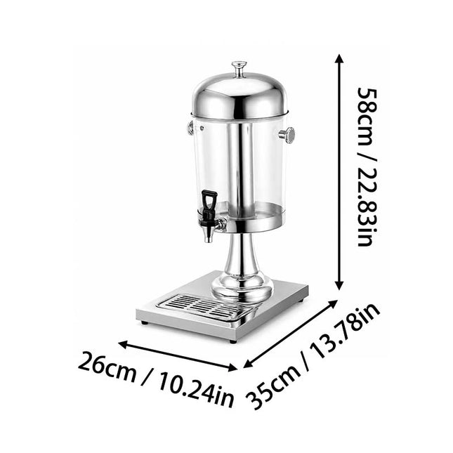 Party Drink Dispensers, Stainless Steel Beverage Dispenser with Ice Core and Drip Tray, Juice Dispenser for Lemonade_01
