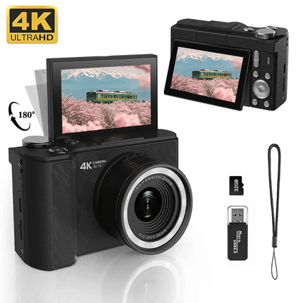 Digital Camera for Kids and Teens, 4K Compact Digital Camera with Flip Screen – image 4