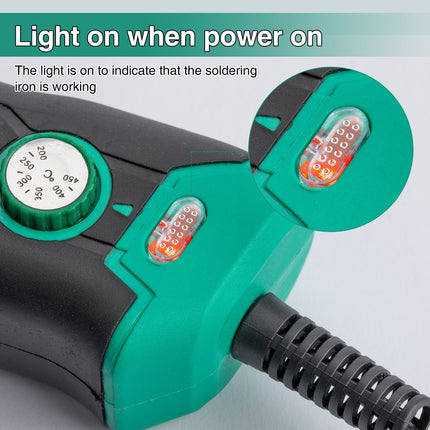Soldering Iron Kit, Adjustable Temperature Soldering Iron with Power Switch – image 9
