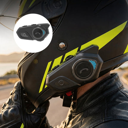 Motorcycle Communication System, Bluetooth Motorcycle Helmet Intercom System, Motorcycle Helmet Speakers with Boom – image 4