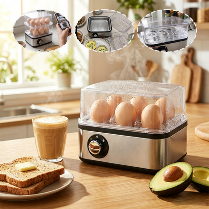 Electric Egg Cooker for Hard Boiled Eggs, Small Kitchen Appliance for Breakfast – image 11