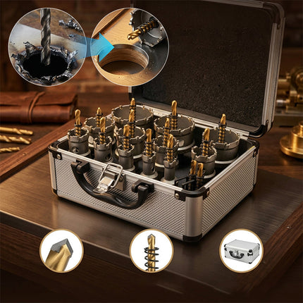 Carbide Hole Saw Kit, Hole Cutter Kit for Wood and Plastic – image 18