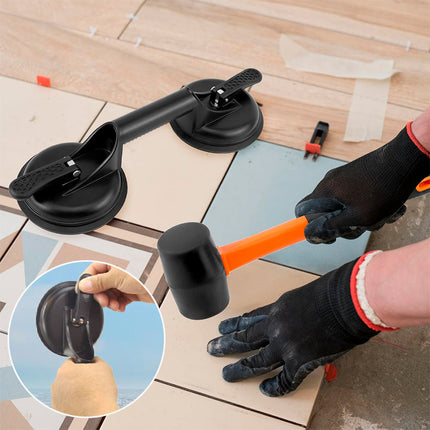 Laminate Floor Gap Repair Tool, Floor Gap Fixer Suction Cup with Rubber Mallet – image 4