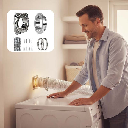 Magnetic Dryer Vent Connector Kit, Dryer Vent Kit for 0 to 8 Inch Offset – image 13