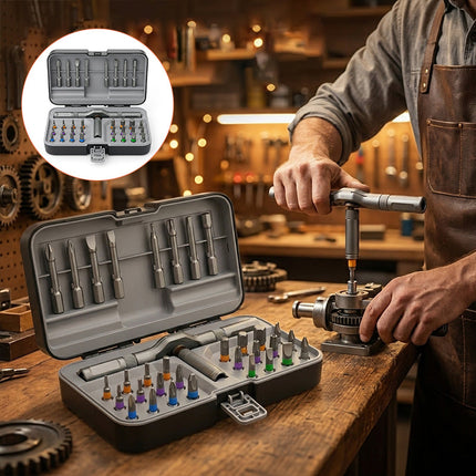 Magnetic Ratchet Screwdriver with S2 Bits – image 5