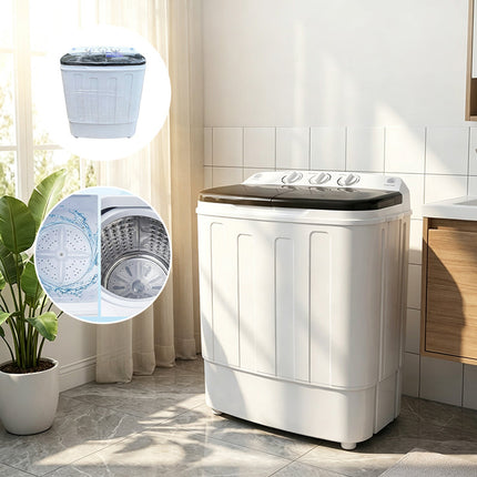 Portable Washer and Dryer Combo, Twin Tub Mini Washing Machine – image 4